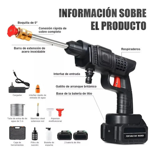hidrolavadrora inalambrica doble bateria